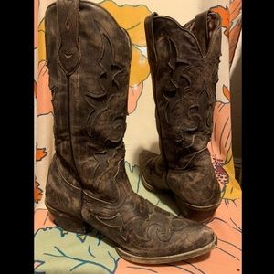 Laredo womens cowboy boots brown size 8.5